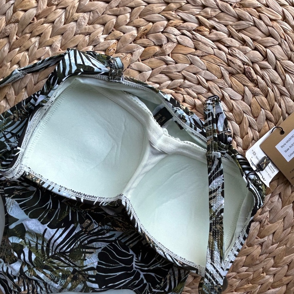 NipTuck Swim Olive & Black Tropical One-Piece Swimsuit - Picture 3 of 6